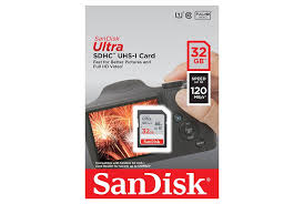 Ultra SDHC 32GB  120MBs